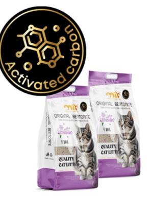 16K CA LV Arena Sanitaria MIP Lavanda 16kg | Bentonita Aglutinante con Carbón Activo