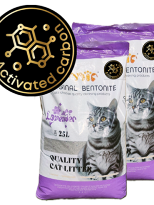 40K CA LV Arena Sanitaria MIP Lavanda 40kg | Bentonita Aglutinante con Carbón Activo